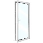 SkladOken.cz vedlejší vchodové dveře jednokřídlé 88 x 208 cm, prosklené, bílé, PRAVÉ – Sleviste.cz