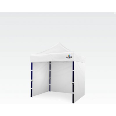 BRIMO Párty stan 2x2m s 3 stěnami Bílá E. Ocel – Zboží Mobilmania
