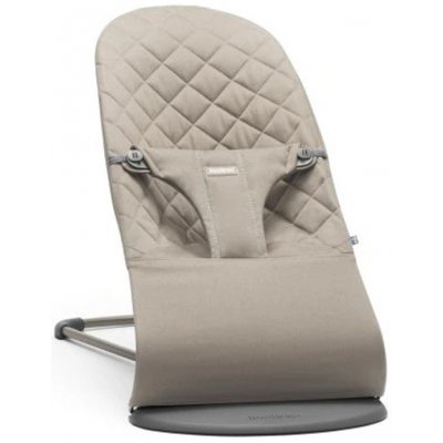 Babybjörn Lehátko Bouncer Bliss Sand Grey Woven tm.šedá – Sleviste.cz