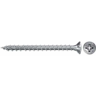 Fischer PowerFast FPF II CZF 5,0x20 BC 50 zápustná hlava bílý zinek celý závit křížová drážka PZ 670387 – Hledejceny.cz