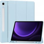 Vsechnonamobil 66572 LEATHER Zaklápěcí kryt Samsung Galaxy Tab S10 FE Tab S10 Lite Tab S9 FE světle modrý – Sleviste.cz