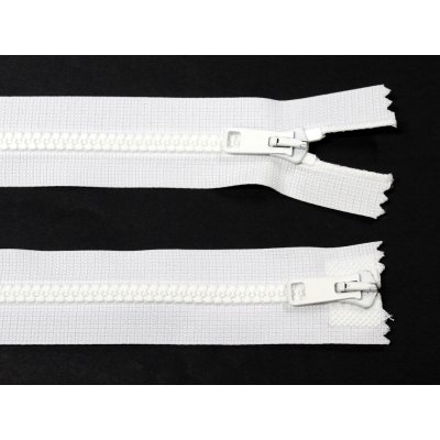 KOH-I-NOOR Kostěný zip no.5 rozepínací dvoucestný 55cm bílý – Hledejceny.cz