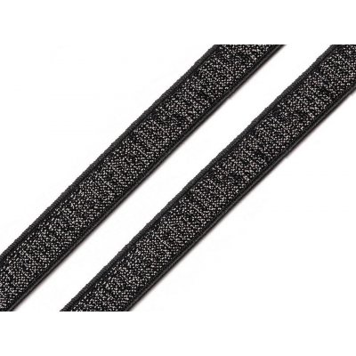 Prima-obchod Pruženka brokátová / ramínková šíře 10 mm s lurexem, barva 1 černá – Zboží Mobilmania
