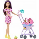 Mattel Barbie SKIPPER BABYSITTER chůvá s kočárkem – Sleviste.cz