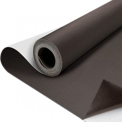 SZMMG 40*150 cm tmavě hnědé záplaty PU kůže – Zboží Dáma