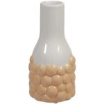 VÁZA BUBLINKY KERAMIKA 7,5x15CM BIELOORANŽOVÁ – Hledejceny.cz