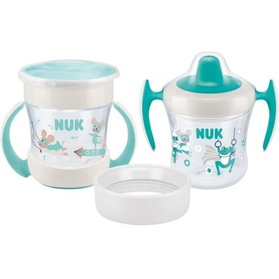 Nuk Mini Cups Set Mint/Turquoise hrnek 3 v 1 Neutral 160 ml – Zboží Mobilmania