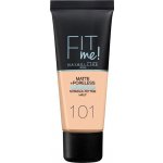 Maybelline Sjednocující make-up s matujícím efektem Fit Me! Matte & Poreless Make-Up 101 True Ivory 30 ml – Sleviste.cz