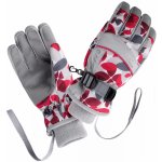 Hi-Tec Kelly JR dětské - junior lyžařské rukavice Barva: micro chip/rose red/beet red – Zboží Mobilmania