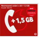 Vodafone SIM Předplacená karta 30 edice Volej 1,5GB + 150 Kč kredit – Hledejceny.cz