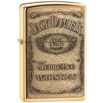 Zippo benzínový JACK DANIEL 24146’S LABEL BRASS EMBLEM – Zboží Mobilmania