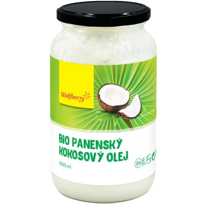 Wolfberry Panenský kokosový olej Bio 1 l – Zboží Dáma