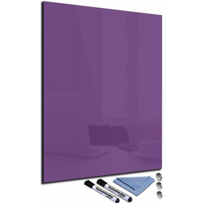Glasdekor Magnetická skleněná tabule 100 x 80 cm fialová