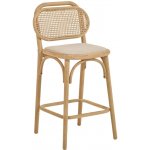 Kave Home Doriane dubová s ratanovým opěradlem 65 cm – Sleviste.cz