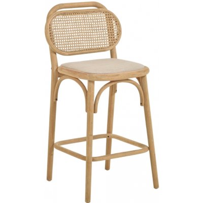 Kave Home Doriane dubová s ratanovým opěradlem 65 cm – Sleviste.cz