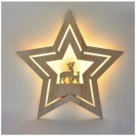 Solight LED nástěnná dekorace vánoční hvězda 24x LED 2x AA – Hledejceny.cz