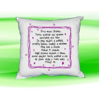 Moon River Valentýn Pro mou lásku polštář 35x35 – Sleviste.cz