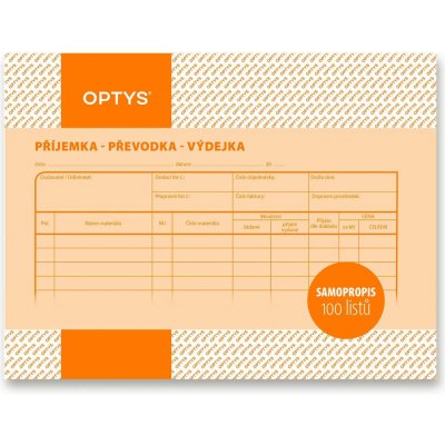 Optys 1087 Příjemka, převodka, výdejka A5 – Zboží Živě