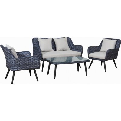 Bello Giardino Zahradní nábytek z ratanu sestava MADESTO šedá – Zboží Mobilmania