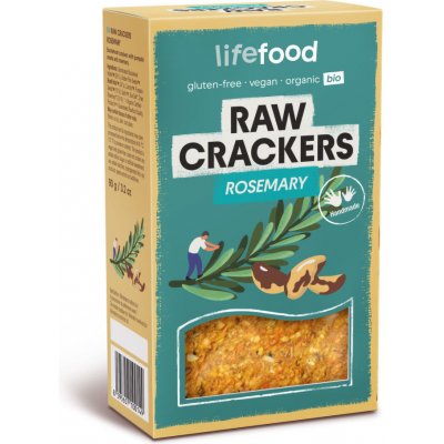 Lifefood Life crackers Rozmarýnové Raw Bio 90 g – Zboží Dáma