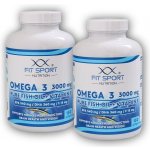 FitSport Nutrition 2x Omega 3 3000 mg Pure Fish Oil + Vitamin E 150 softgels – Hledejceny.cz