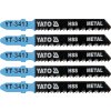 Pilový kotouč a pás YATO List pilový do přímočaré pily na kov typ T 12TPI sada 5 ks
