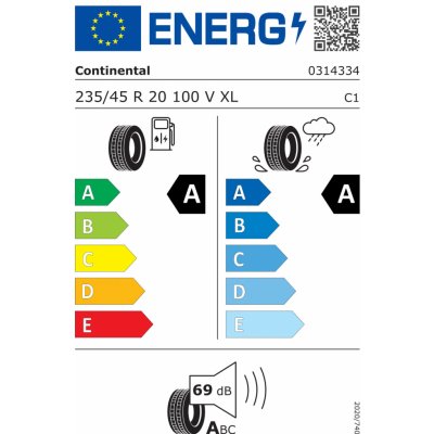 Continental UltraContact NXT 235/45 R20 100V – Hledejceny.cz