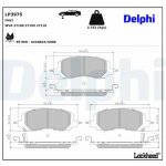 Sada brzdových destiček, kotoučová brzda DELPHI LP3975 | Zboží Auto