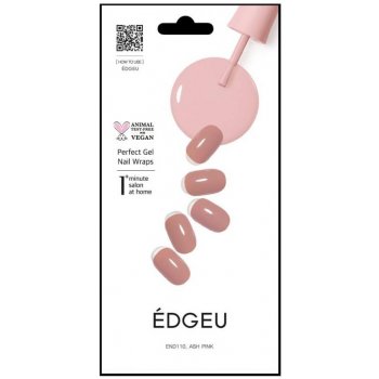 ÉDGEU gelové nalepovací nehty Ash pink 16 ks