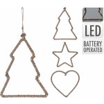 H&L Závěsná dekorace JUTE LED 25cm Dekor: strom YTL000330 – Hledejceny.cz