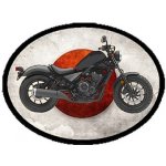 nášivka HONDA REBEL 500 BLACK Ovál nažehlovací – Zboží Dáma