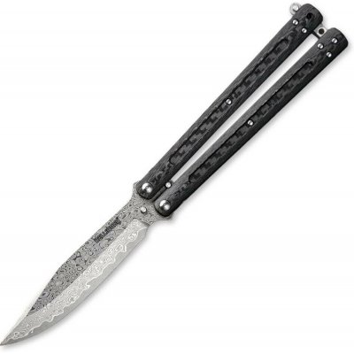 Damaškový Dellinger Carbon Butterfly, balisong, ocel VG-10 – Hledejceny.cz