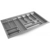 In-Design Příborník UNI do zásuvky hloubky 500 mm šedá metalíza Pro vnější šířku skříňky: 800 mm