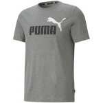 Puma pánské triko ESS+ 2 COL LOGO TEE 586759-03 gray – Hledejceny.cz