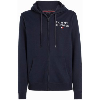 Tmavě modrá mikina na zip s kapucí Tommy Hilfiger Underwear