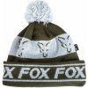 Rybářská kšiltovka, čepice, rukavice Fox Green & Silver Lined Bobble