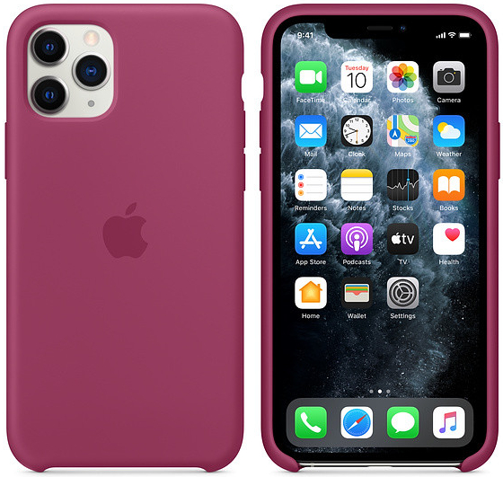 Apple iPhone 11 Pro Silicone Case Pomegranate MXM62ZM/A