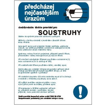 Pravidla bezpečné práce pro soustruhy | Plast, A3 – Zbozi.Blesk.cz