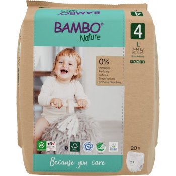 Bambo Nature Pants 4 L 7-14 kg 20 ks