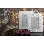 Bílý antik fotorámeček s dekorem plástve - 19*1*24 cm / 13*18 cm - Clayre & Eef – Hledejceny.cz