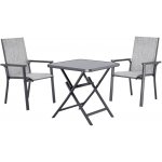 LIVARNO Sada hliníkového zahradního nábytku Houston/Toronto, 3dílná, šedá – Hledejceny.cz