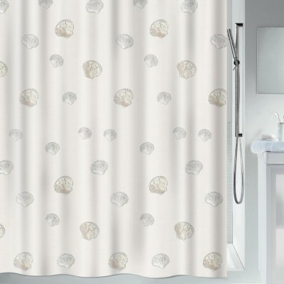 Spirella ATLANTIS motiv mušlí bílý 180 x 180 cm – Hledejceny.cz