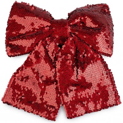 Prima-obchod Vánoční mašle flitrová XL 26x26 cm, barva červená – Hledejceny.cz