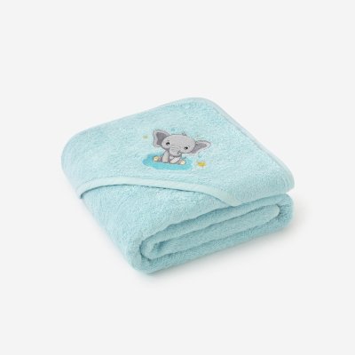 Goldea dětská osuška s kapucí slůně na modré 100 x 100 cm – Zboží Dáma Goldea dětská osuška s kapucí slůně na modré 100 x 100 cm – Zboží Dáma