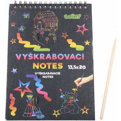 Wiky kreativita Vyškrabovací notes 20x13,5cm 12 listů – Sleviste.cz