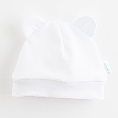 New Baby bavlněná čepička Kids bílá – Zboží Mobilmania