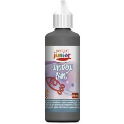 Pentart Barva na sklo slupovací 80 ml ČERNÁ KONTURA – Zboží Dáma