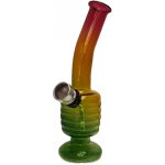 WeedShop Skleněný mini bong Rasta 16 cm Rasta 7 – Zboží Mobilmania