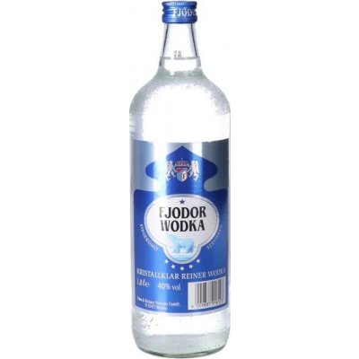 Fjodor Vodka 40% 1 l (holá láhev) – Zboží Dáma