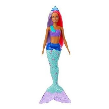Barbie kouzelná mořská víla vlasy fialově červené